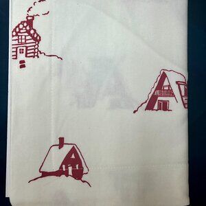 New! Garnet Hill Mini Print Flannel Twin Duvet Cover & Standard Sham